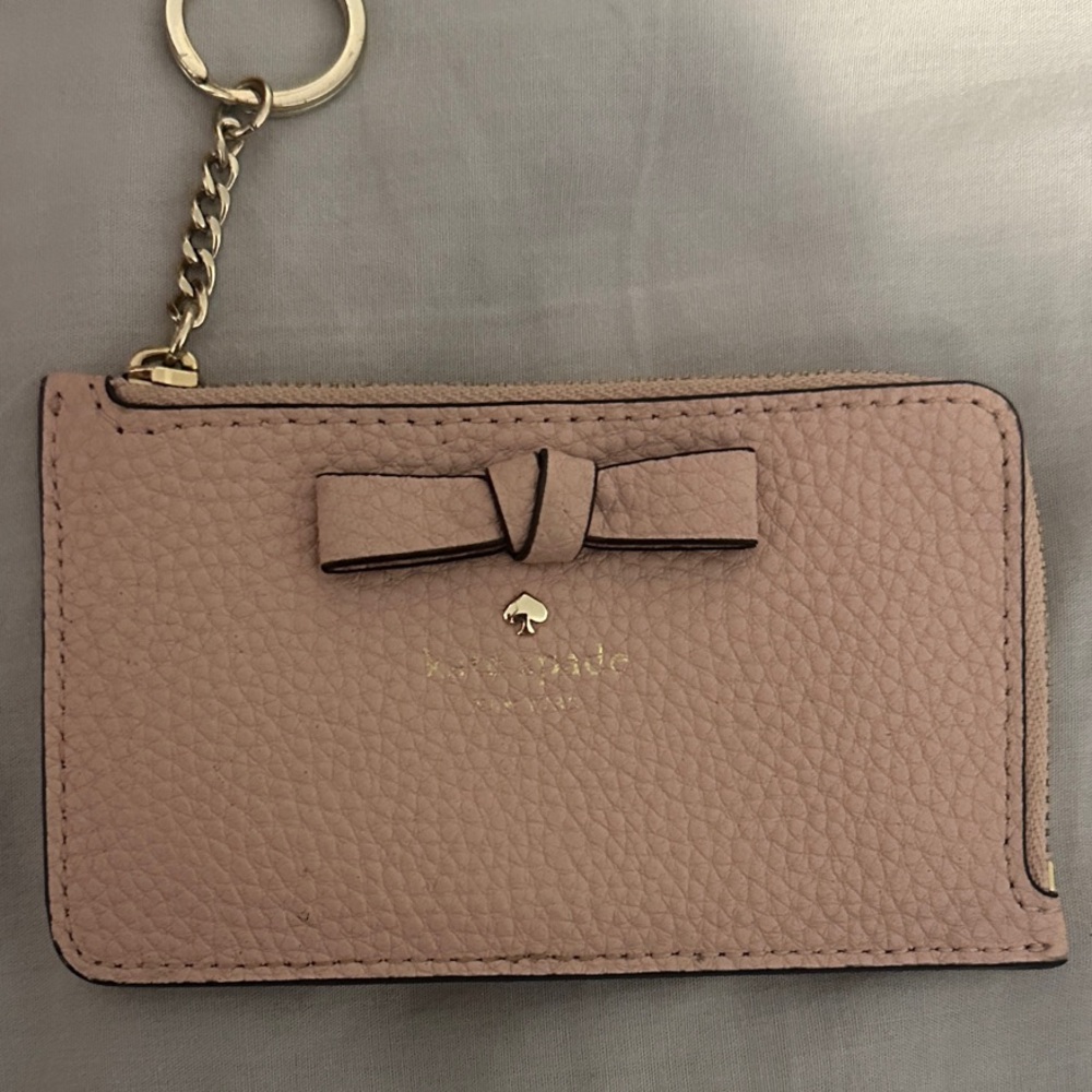 Kate Spade Blush Leather Keychain Pouch
